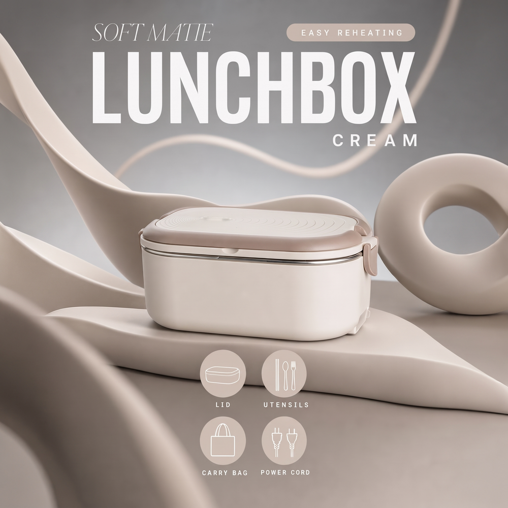 Lunch Box Elettrica Riscaldante in Acciaio Inox 1L