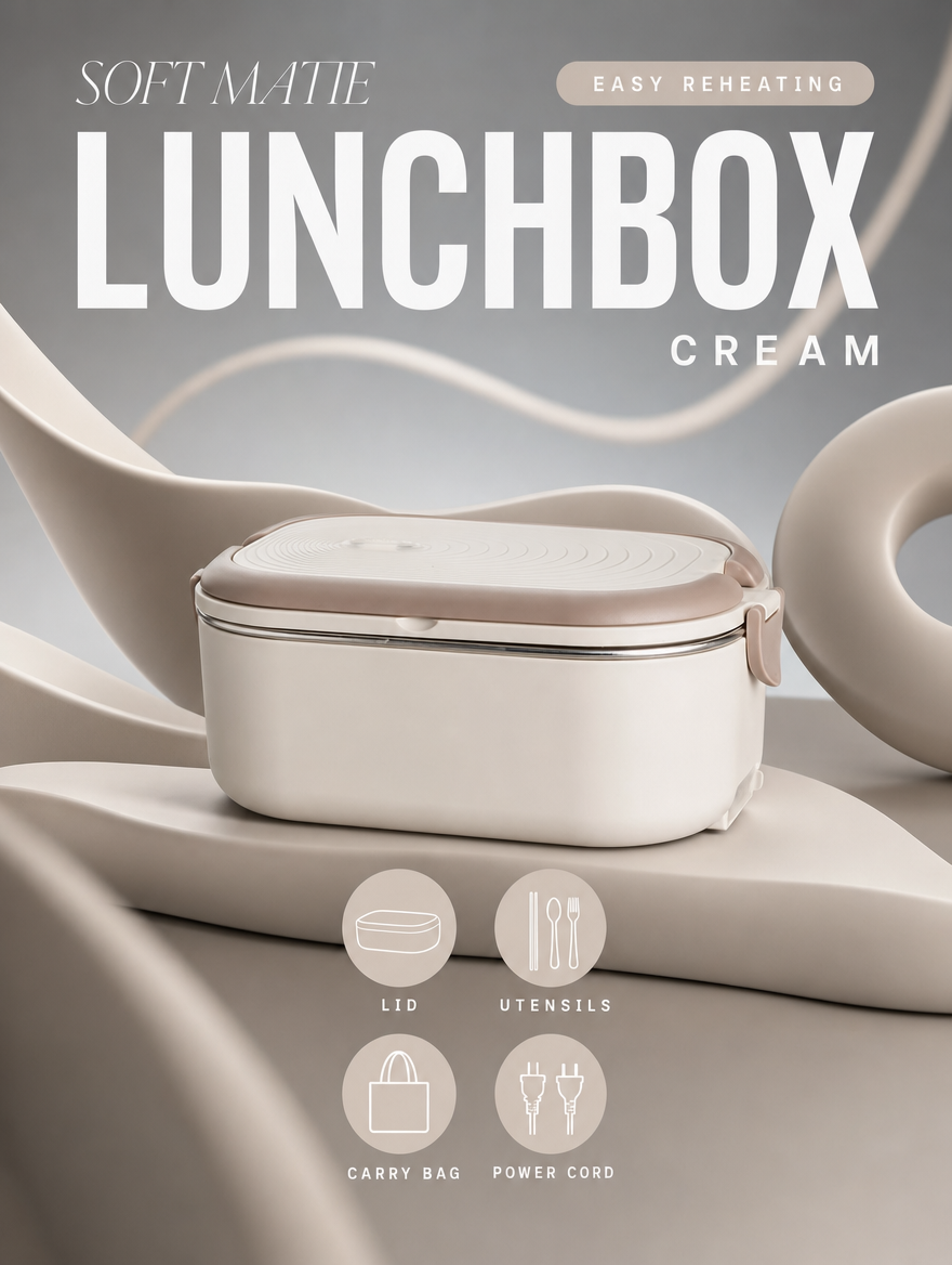 Lunch Box Elettrica Riscaldante in Acciaio Inox 1L